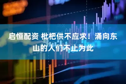 启恒配资 枇杷供不应求！涌向东山的人们不止为此