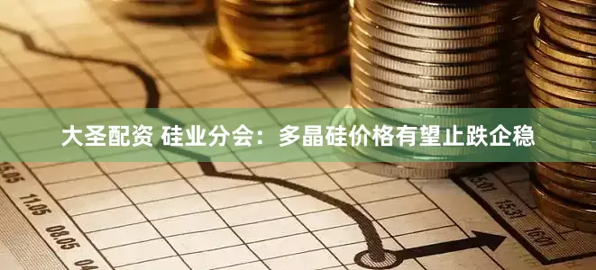 大圣配资 硅业分会：多晶硅价格有望止跌企稳